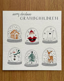 Merry Christmas Grandchildren (Snow Globe) Card