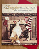Daughter fireplace Christmas Card