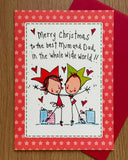 Merry Christmas to the best Mum and Dad Card