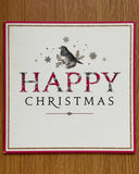 Robin Happy Christmas card