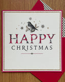 Robin Happy Christmas card