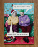 My butts fallen asleep Christmas funny Card