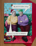 My butts fallen asleep Christmas funny Card