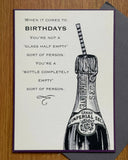 'Bottle completely empty' sort of person