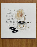 A note to say Happy Birthday Card