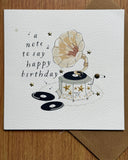 A note to say Happy Birthday Card