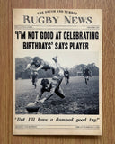 Rugby news Newspaper headline